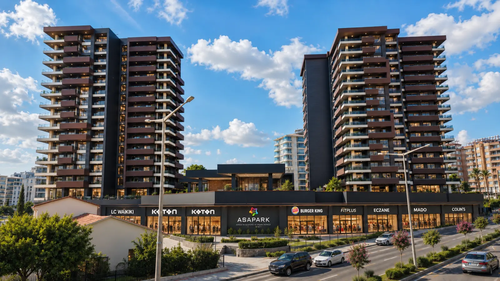 Sizin City ve ASAPARK AVM genel görünümü